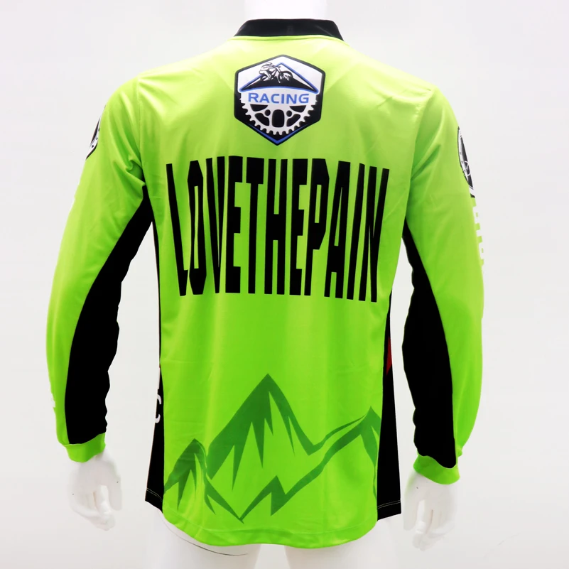 YBM Green MX DH ATV горный MTB Джерси для велоспорта горные велосипедные рубашки