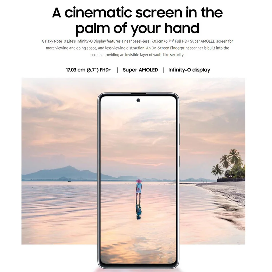 Смартфон Samsung Galaxy Note 10 Lite N770F/DS 8 Гб 128 ГБ глобальная версия экран 6 7 дюйма Exynos 9810