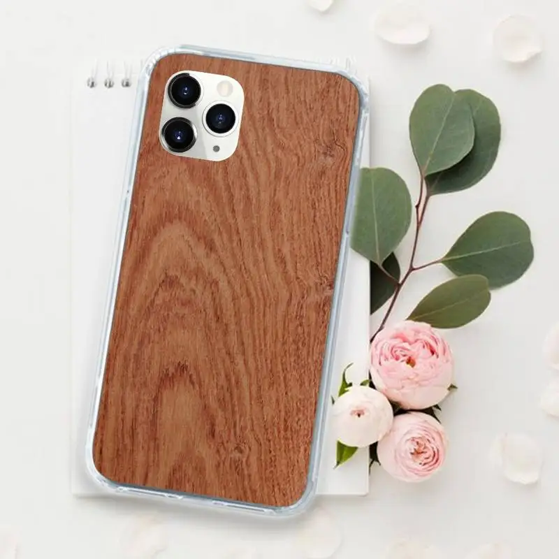 

wood texture plant pattern Phone Case for iPhone 11 12 mini pro XS MAX 8 7 6 6S Plus X 5S SE 2020 XR Luxury brand shell funda