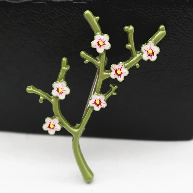 Модная осенне-зимняя бутоньерка брошь Зеленая краска свитер слива пальто