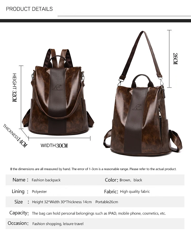 Женская сумка Mochila Masculina, Большая вместительная сумка через плечо, Модный повседневный рюкзак высокого качества, Женская многофункциональная сумка