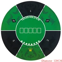 diameter 1 2 1 4m texas holdem poker rubber tablecloth deluxe suede round table mat board game cloth game mat poker desk pad