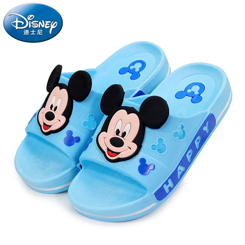 2020 Disney Mickey Mouse Slippers for Kids Baby Toddler Soft Indoor Bathroom Flip Flops Summer Boy Girl Beach Shoes |