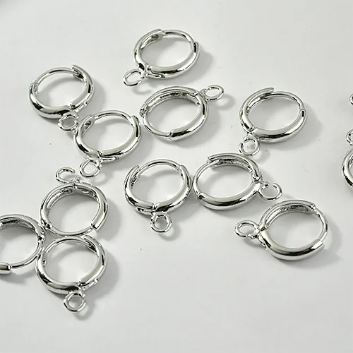 Медное покрытие 18K Золото Цвет поддерживает цвет уха кольцо серьги круглые