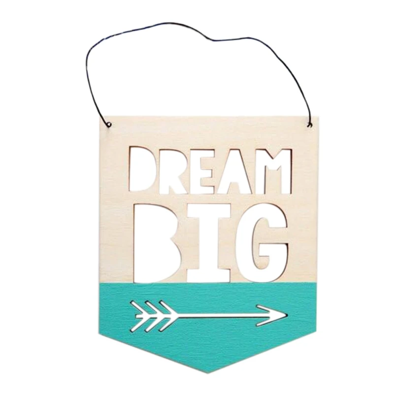 1 шт. положительный слоган баннер INS скандинавском стиле деревянный настенный