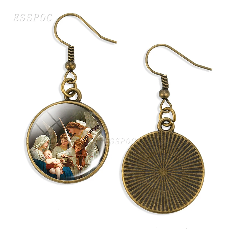 Серьги подвески девственные и ангелы|Серьги-подвески| |