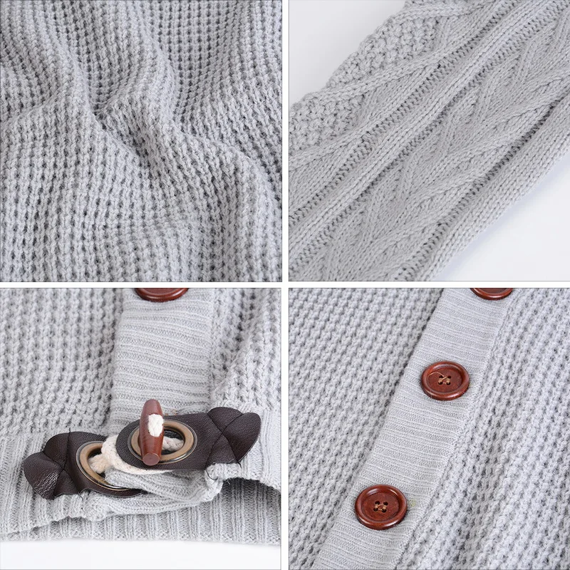 MJARTORIA кардиган свитер пальто мужские осенние модные однотонные свитера