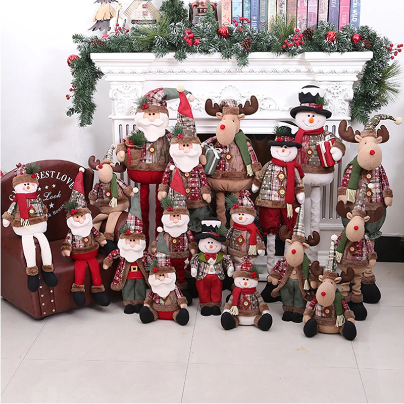 

Merry Christmas Decorations For Home Pendants Gift Xmas Happy New Year 2021 Christmas Tree Ornaments Hanging Doll Decor