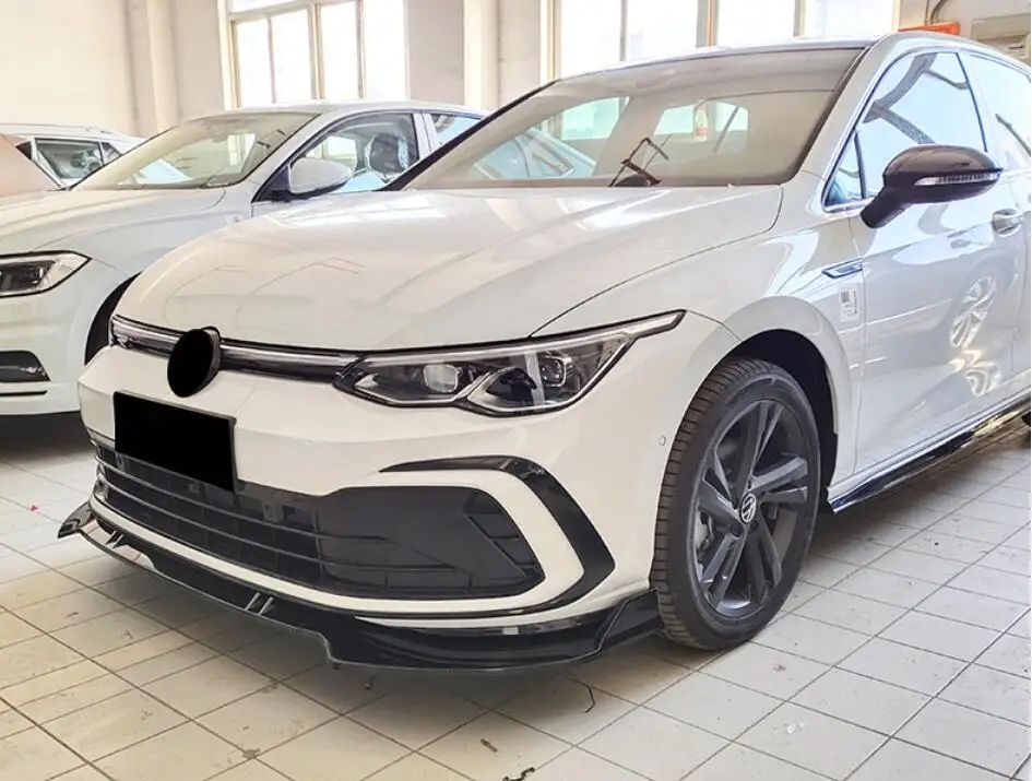 

For VW golf 8 Front shovel Body kit spoiler 2020-2021 Golf 8 GTI R ABS Rear lip rear spoiler front Bumper Diffuser Protector