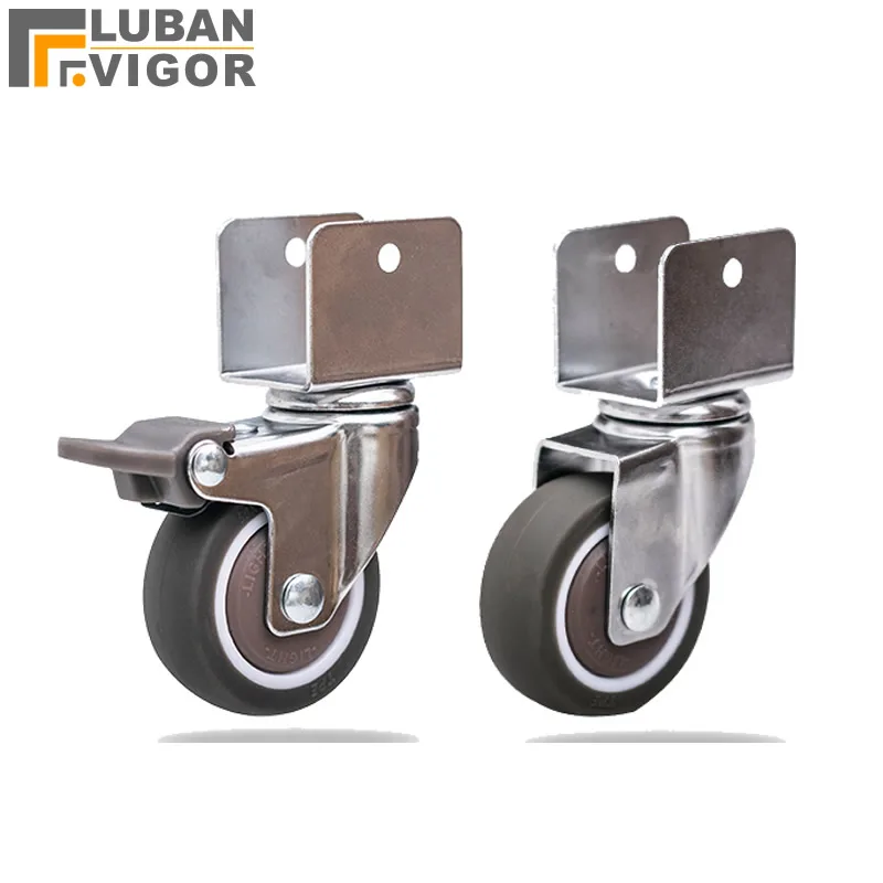 U образная шина супер бесшумные колеса/ролики колесо из ТПЭ противоударное с