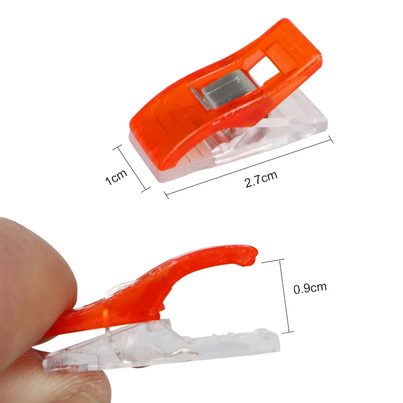 

30/50/100PCs Sewing Clips Plastic Clips Quilting Crafting Crocheting Knitting Safety Clips Assorted Colors Binding Clips Paper