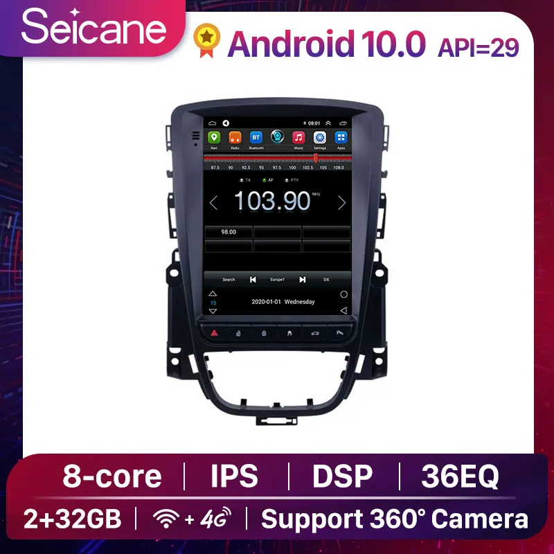 Seicane 9 7 дюймов Android 10 0 API 29 2 + 32G DSP Автомагнитола стерео головное устройство GPS для