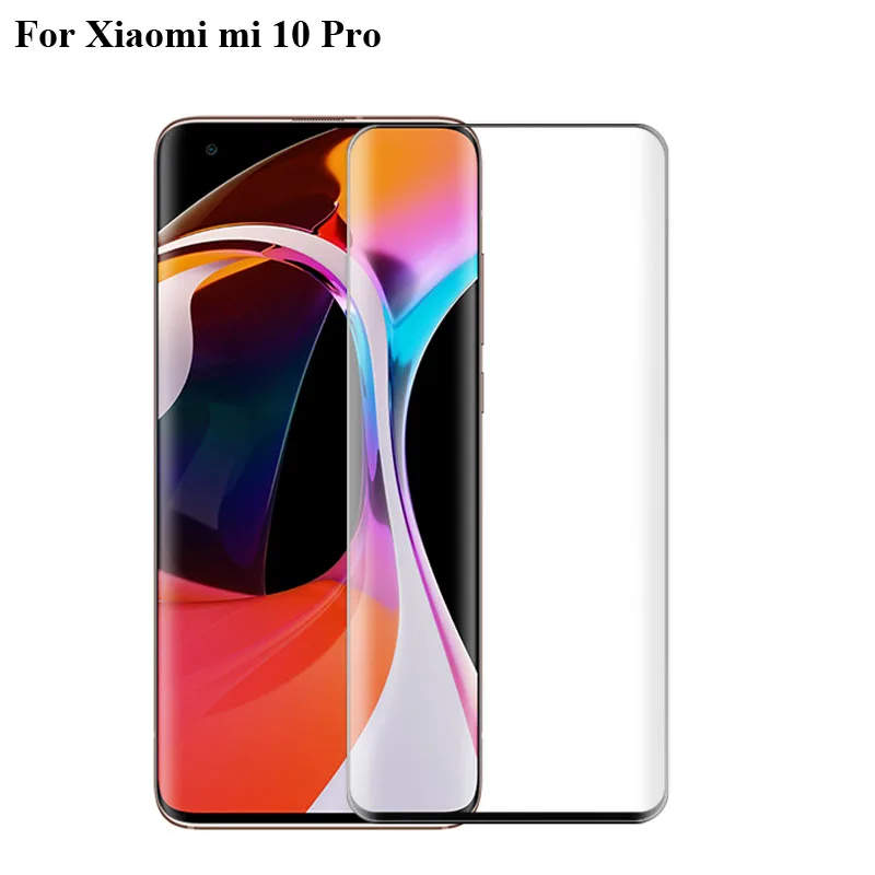 

2PCS For Xiaomi mi 10 Pro Glass Tempered Full Cover Tempered Glass Film Screen Protector For Xiaomi mi 10Pro Film Xiao mi 10 pro