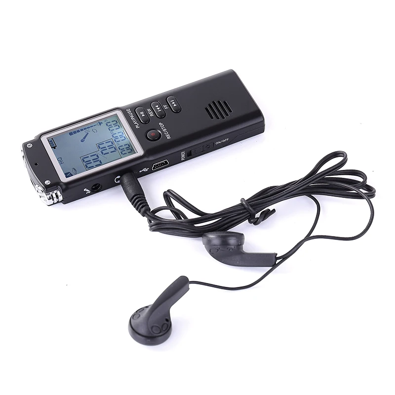 

Professional 8GB 16GB 32G Voice Activated Digital Audio Voice Recorder USB Pen Non-Stop 70hr Recording PCM Support TF-Card