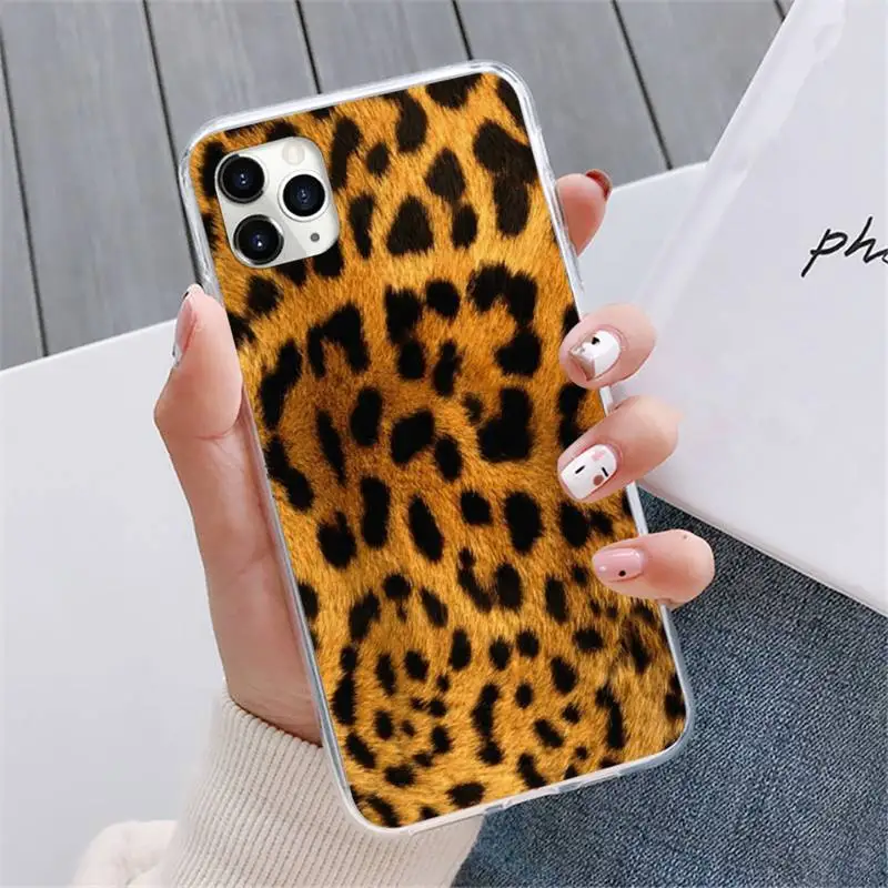 

leopard print Phone Case For iphone 12 5 5s 5c se 6 6s 7 8 plus x xs xr 11 pro max mini