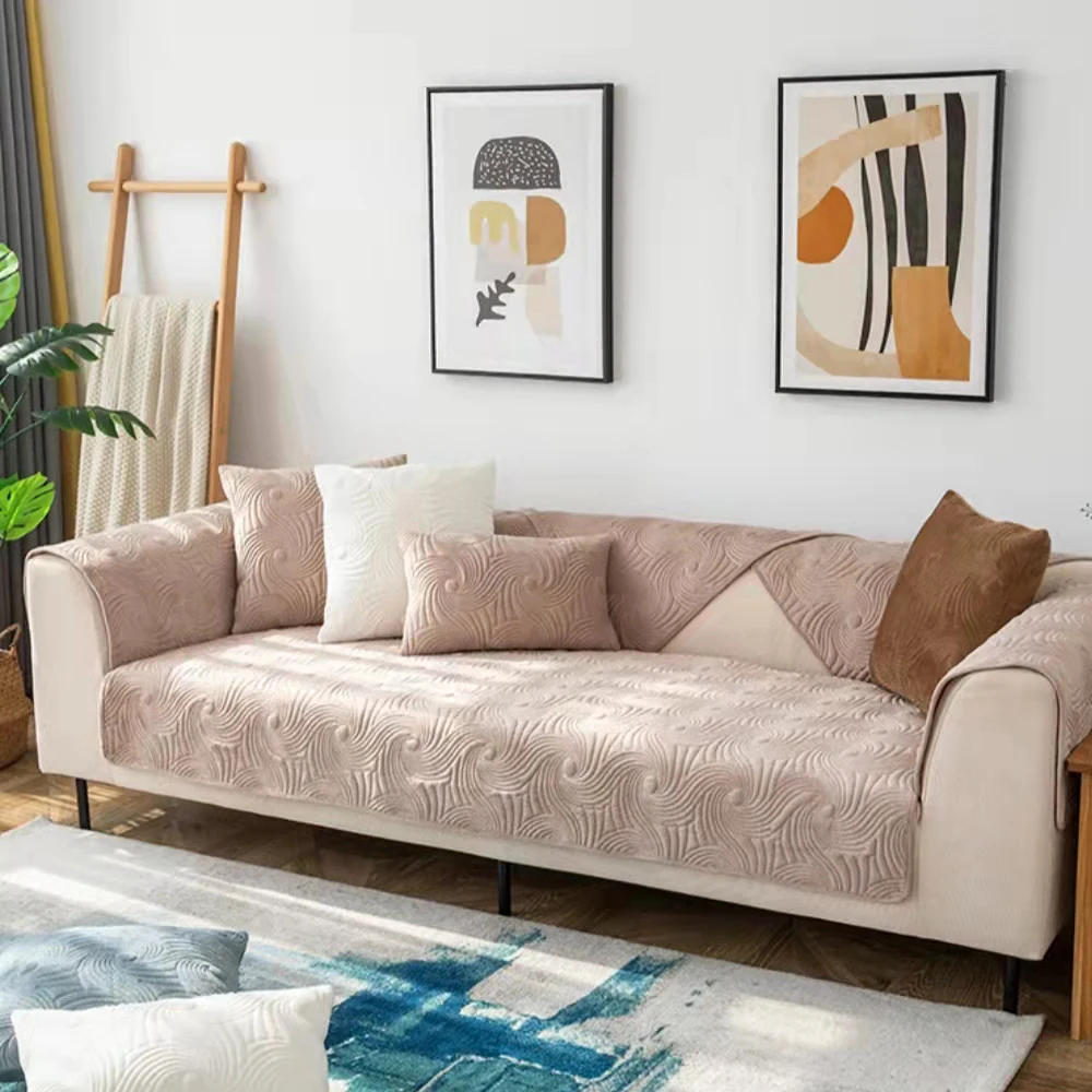 

Толстый чехол для дивана, клетчатый чехол для подушки, домашнее полотенце для кресла, нескользящий чехол для дивана, чехлы для гостиной