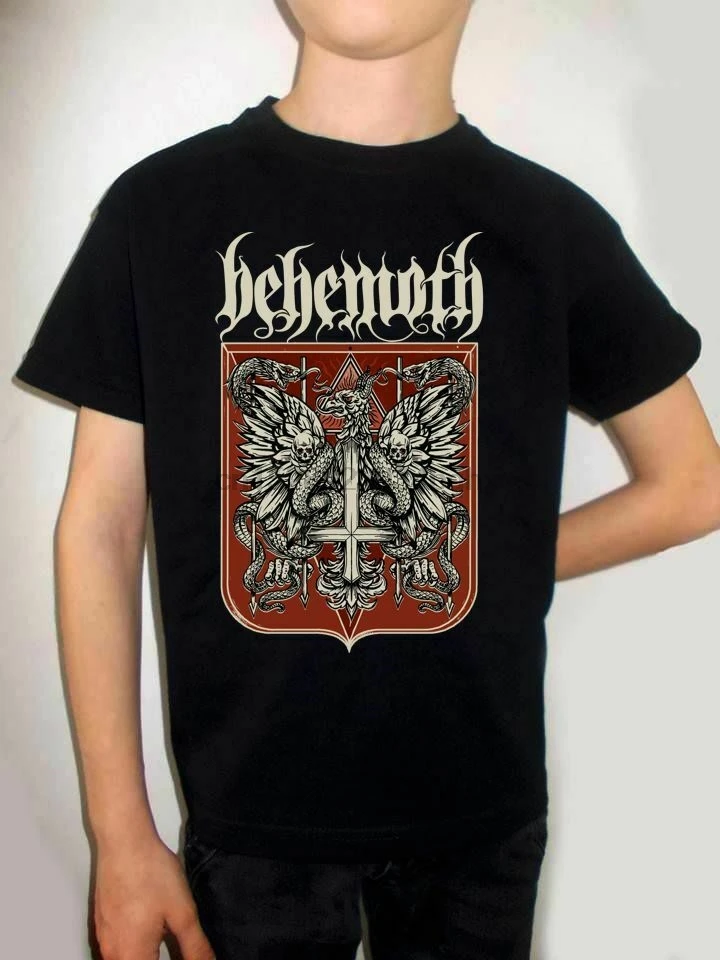 Behemoth rzeczpospolita niewierna/футболка черного цвета одежда для маленьких детей |