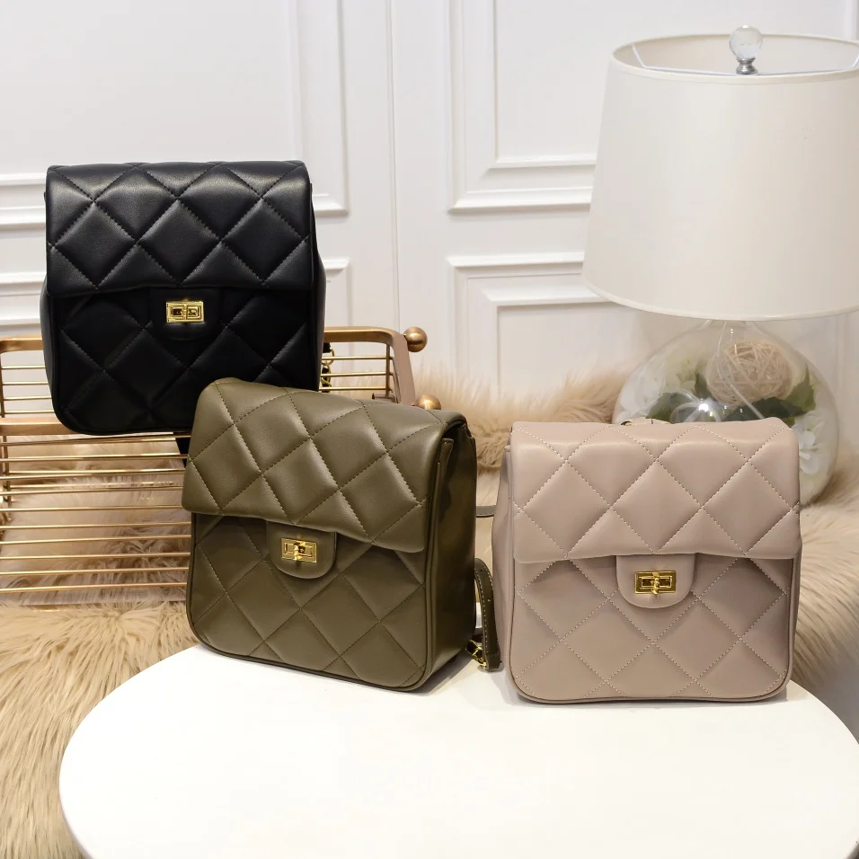 

The new college-style mini fashion versatile leather backpack small fragran