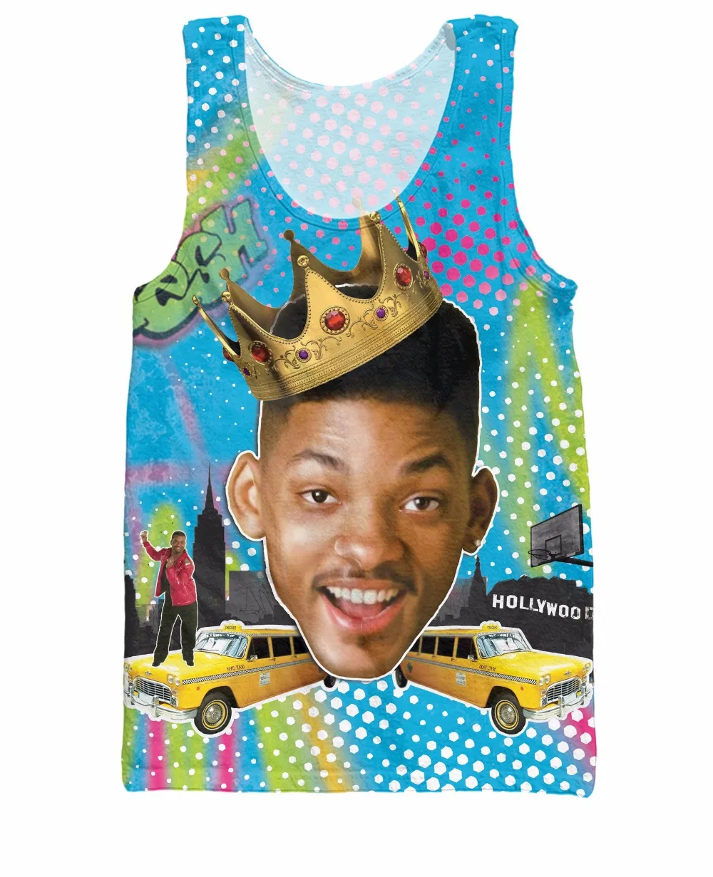 Футболка унисекс для женщин и мужчин с 3d принтом So Fresh Will Smith топ на бретелях