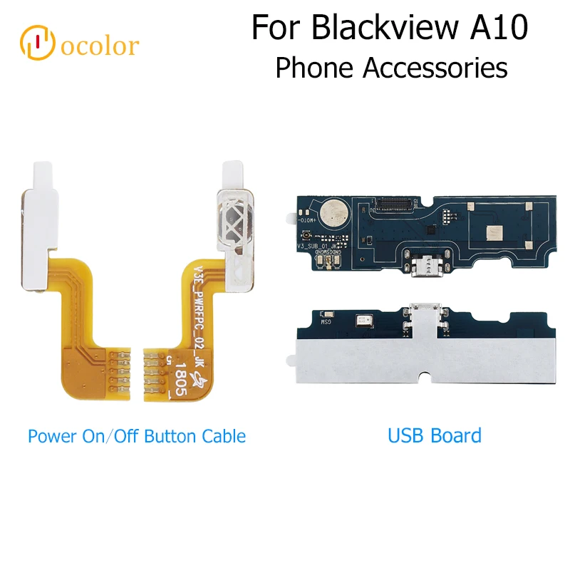 Ocolor для Blackview A10 кнопка включения и выключения питания кабель Высокое качество