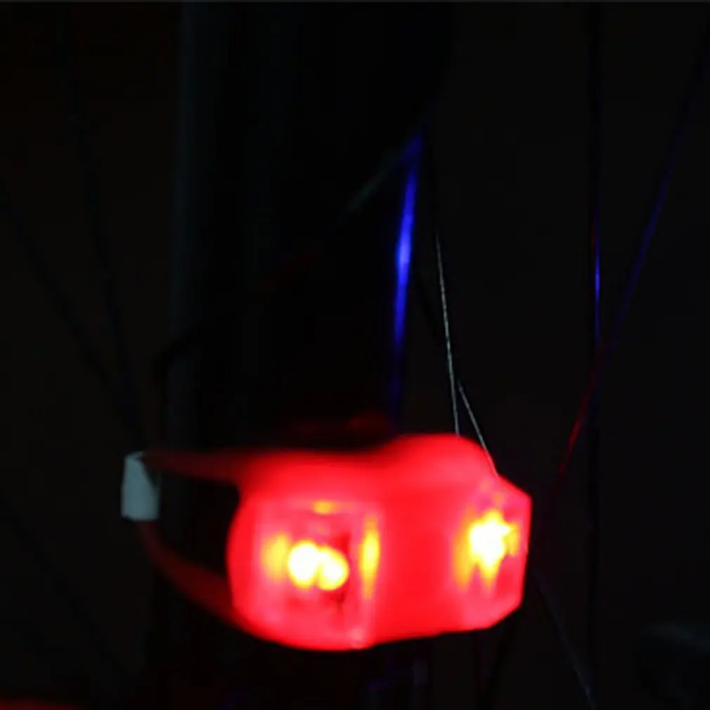 

Wholesale 50mmx45mmx26mm 3 Mode 2 LED Bike Bicycle Cycling Head Front Light Rear LED Flash Lamp hot selling