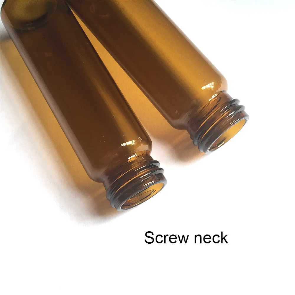 Коричневые хроматографические флаконы 4 мл с черной открытой Кепка плоским