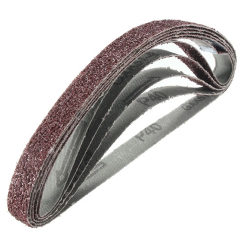 

20Pcs 13x457mm Sanding Belts 40-120 Grit Accessories Bands Sander Cutter Tool