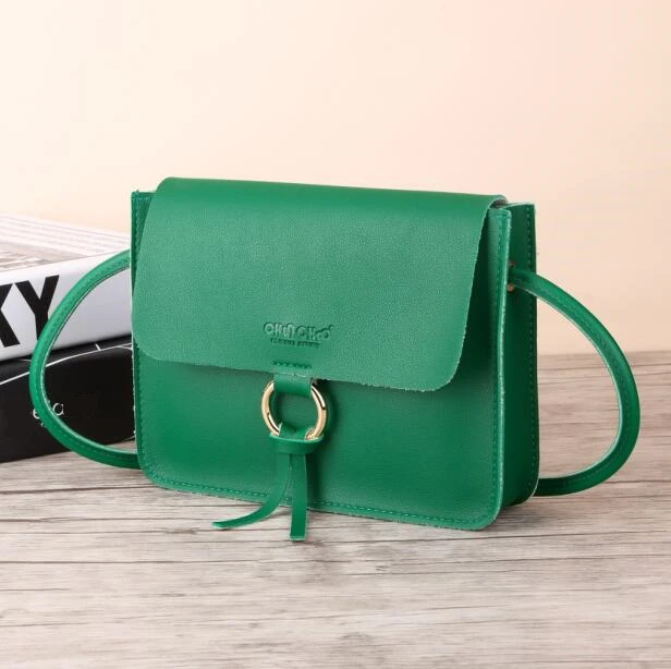 Зеленый Bolsa feminina, известный бренд, мини сумки через плечо для женщин, сумки-мессенджеры, маленькие женские сумки через плечо, клатч, Сумочка для телефона - Цвет: Зеленый