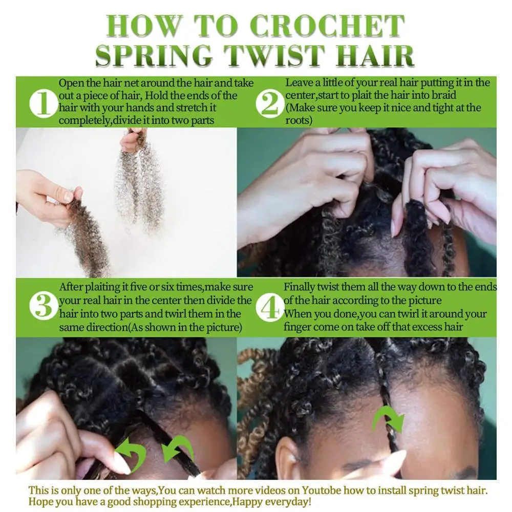 Умная коса Омбре Весна Твист волосы крючком косы страсть твист синтетический