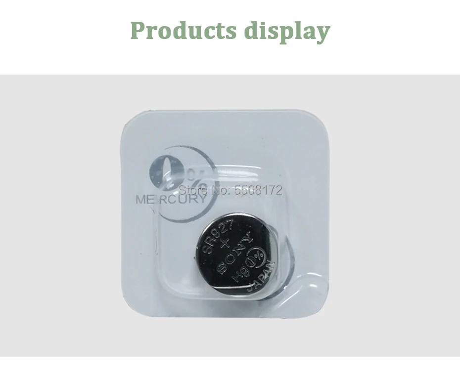 1 шт. Sony Однослойная упаковка 395 SR927SW 399 SR927W LR927 AG7 55 V часовая батарея кнопочная