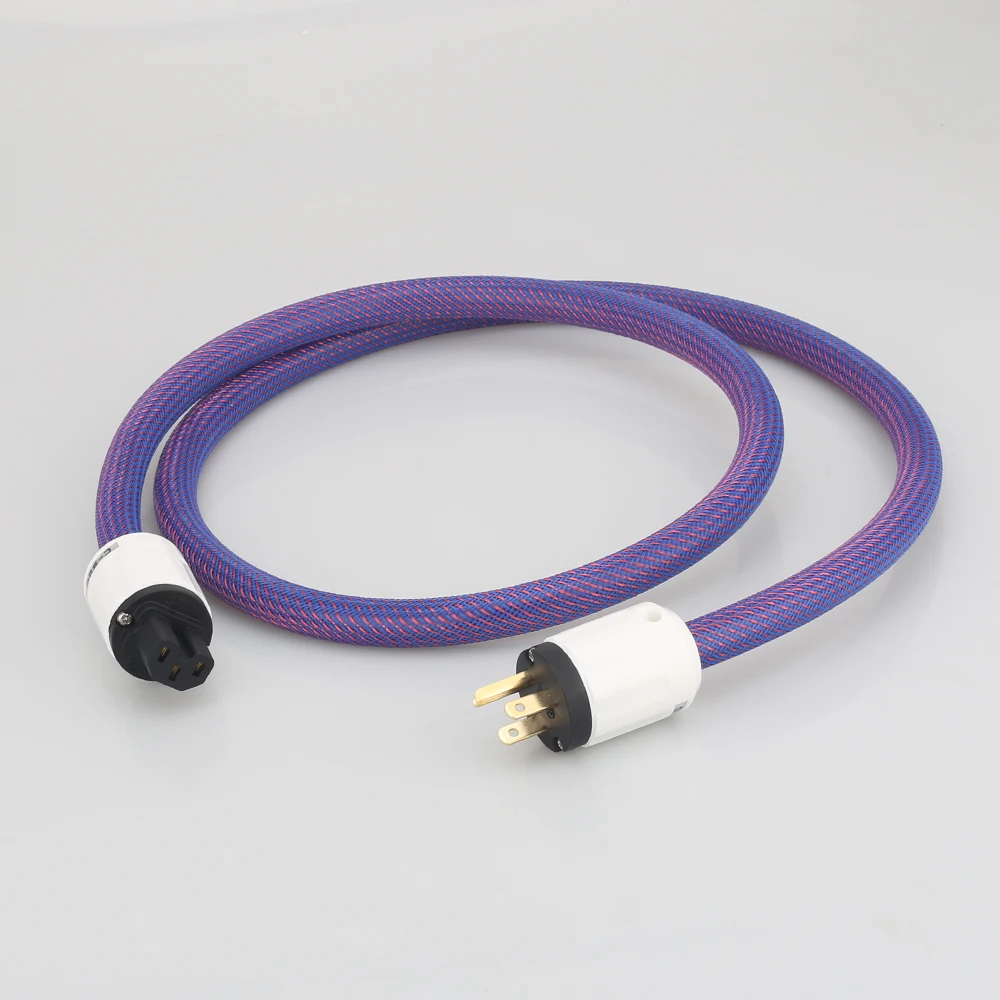 Audiocrast P102 + DW27 кабель питания Hi Fi 4 квадратных OFC медный провод сетевой переменного