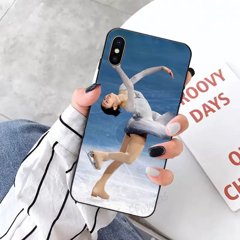 

Figure skating skates art pattern luxury protective funda phone case for iPhone 11 12 pro XS MAX 8 7 6 6S Plus X 5S SE 2020 XR