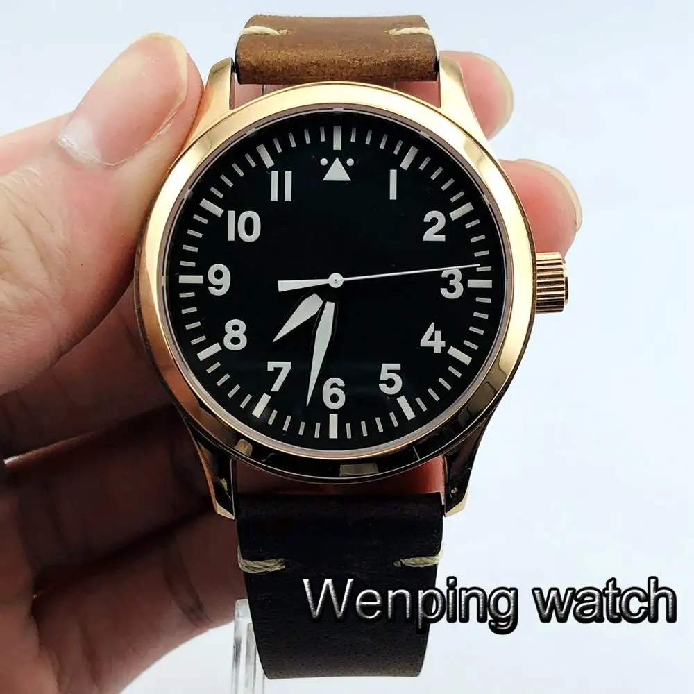 Мужские светящиеся часы с автоматическим циферблатом 42 мм|Мужские механические