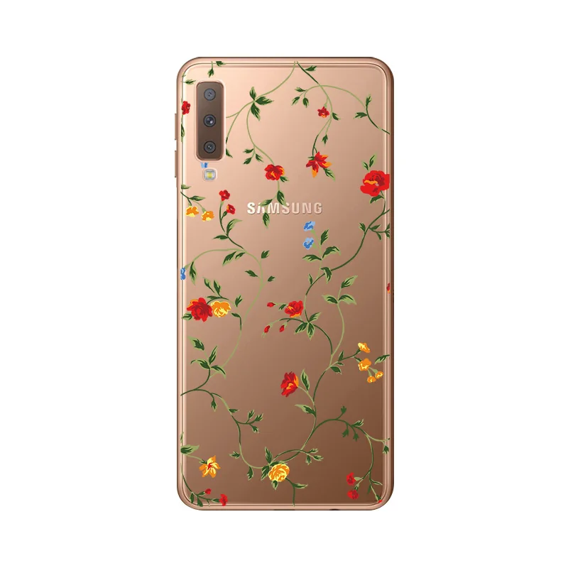 Silicone Case For Samsung Galaxy A7 2018 Soft TPU Back Shell Phone Cover A750 A750F 6.0 inch |