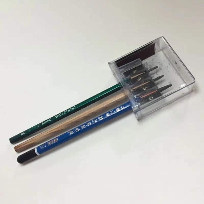 Многофункциональная 4 отверстия противоскользящая точилка для карандашей с
