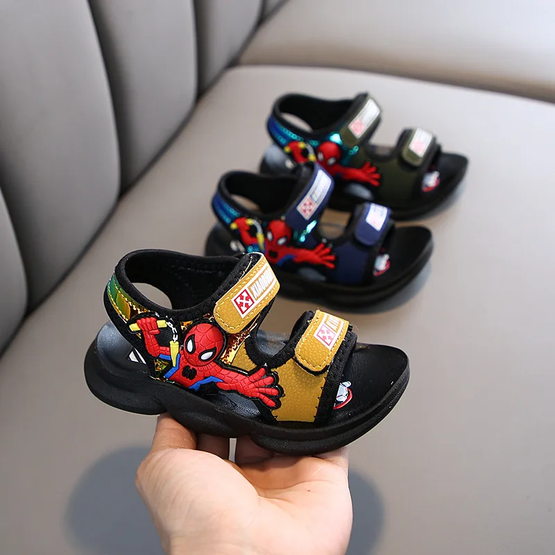 Детские сандалии для мальчиков и девочек крутые босоножки начинающих ходить