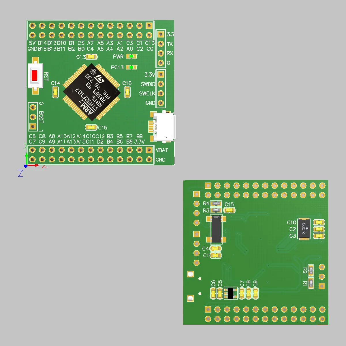 Материнская плата STM32F107RBT6 одночиповая микрокомпьютерная система новая
