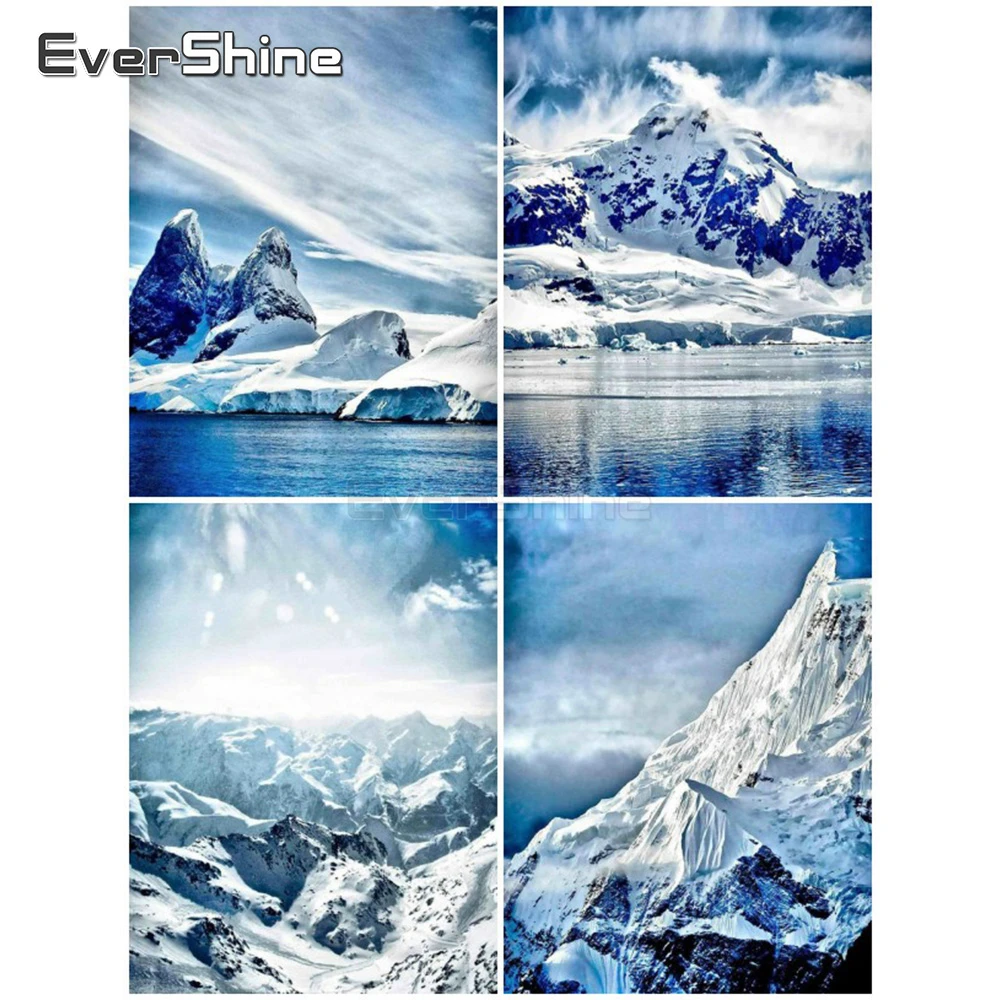 EverShine 5D алмазная картина полная дрель квадратный зимний пейзаж Алмазная вышивка