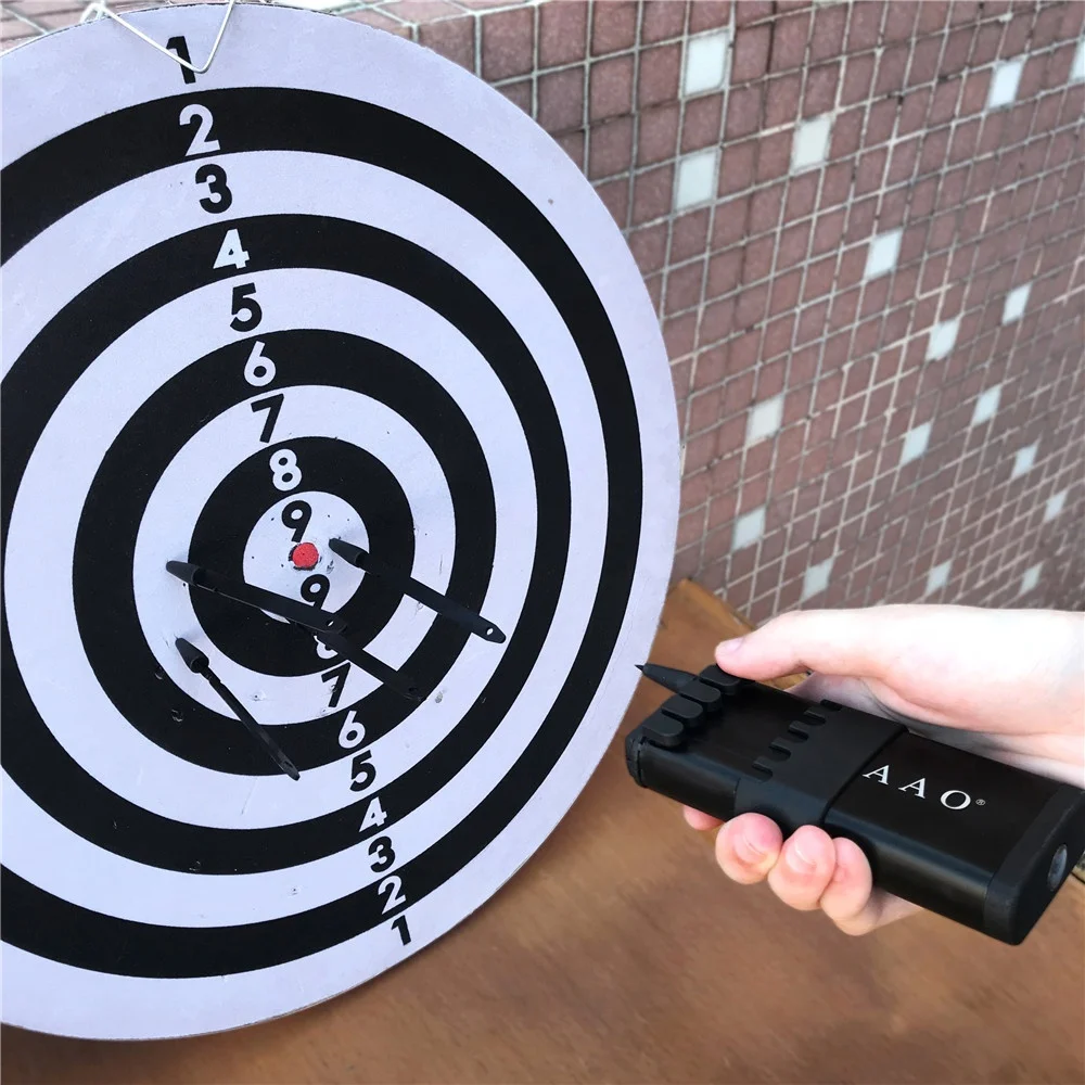 10 Chiếc Phi Tiêu Săn Bắn Bắn Súng Thực Hành Phi Tiêu Tự Vệ Quà Giáng Sinh/Hộp Chống Nước Chúc Phóng