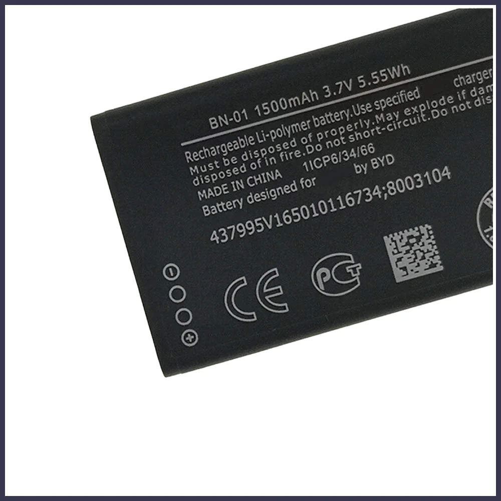 Аккумулятор 100% мА · ч 1500 для смартфонов Nokia Lumia X BN-01 1045 RM RM-980 X2 + Plus 980 X2DS - купить по