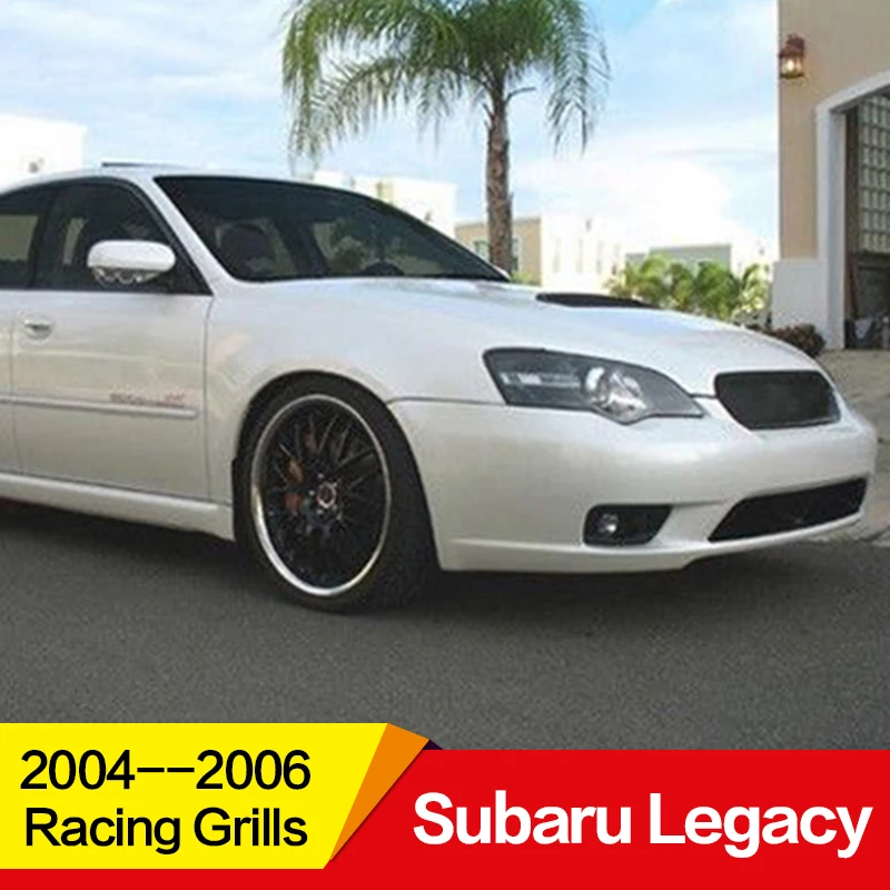 Использование для Subaru Legacy Racing Grills 2004 05 06 год углеродное волокно Refitt Передняя Центральная гоночная решетка крышка аксессуары