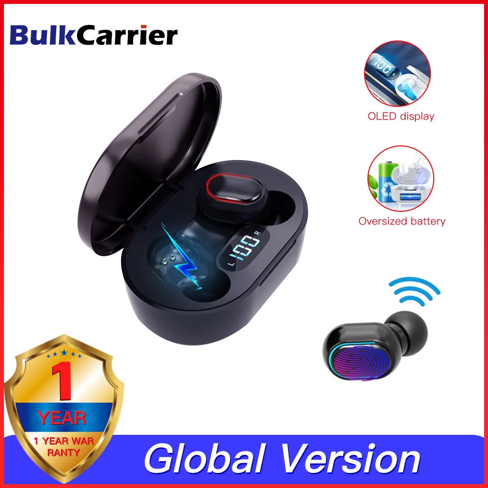 Наушники вкладыши TWS Bluetooth наушники V5.0 9D стерео Беспроводной eardphones спортивные