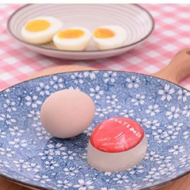 Kitchen Accessories Resin Eggs Timer Heat Sensitive Color Changing Control Soft Hard Boiled Bar Supplies Egg Tools | Дом и сад