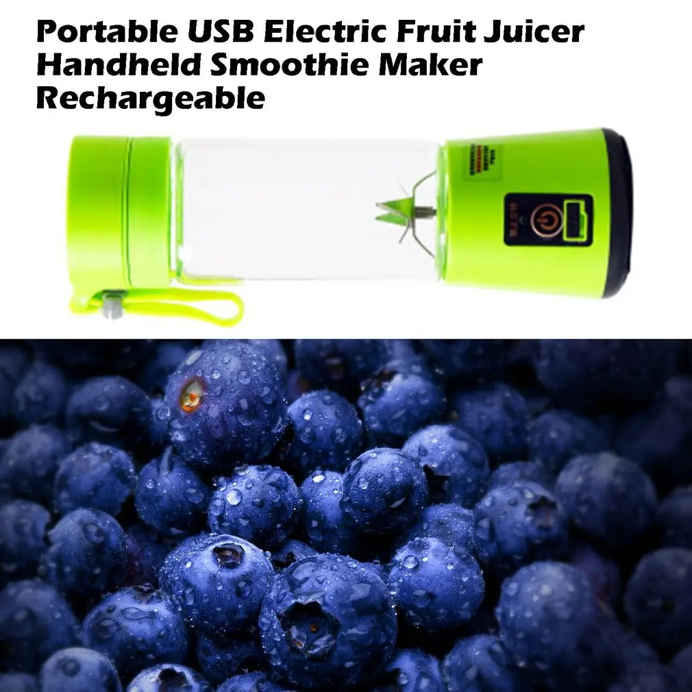 

Portable USB Electric Fruit Juicer Handheld Vegetable Juice Maker Blender Rechargeable Mini Juice Making Cup With Charging Cable