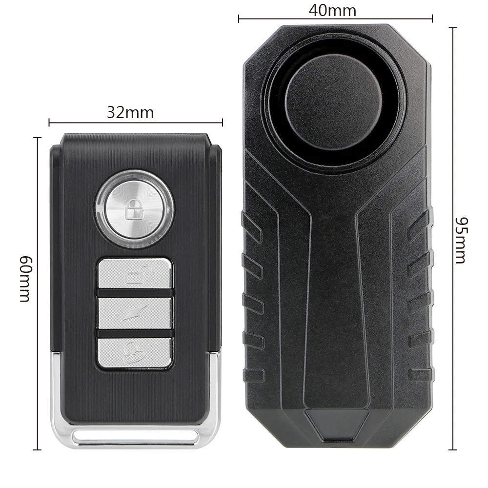 

Vehicle Security for Bike Motorcycle Electric Car Remote Control Vibration Warning Alarm Sensor Waterproof Anti Lost Remind
