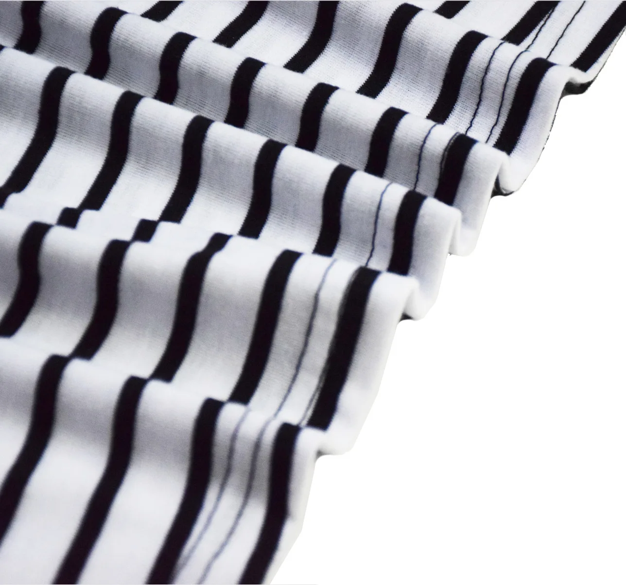 

2020 British Sunflower Spell Black and White Stripe Long-Sleeved T-shirt Parent-Child Matching Outfit Women's Clothing