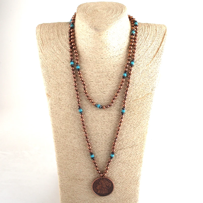 Модные богемные этнические ювелирные изделия 6 мм Металлические бусины/Турк