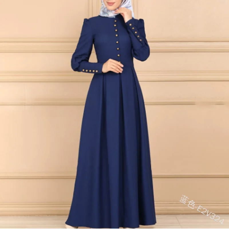 

Eid Mubarek Abaya Dubai Muslim Fashion Hijab Dress Abayas for Women Plain Kaftan Caftan Islam Clothing Vestidos Musulman De Mode