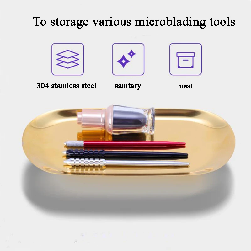 Профессиональный Перманентный макияж питания татуировки дезинфекция лоток из