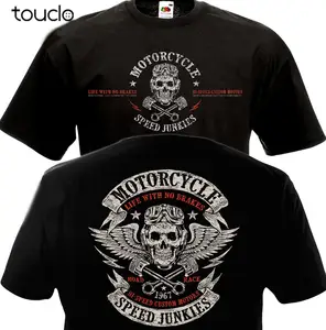 Мотоциклетная скоростная футболка Junkies, велосипедный Чоппер, мото, смешная одежда Mc, Повседневная футболка с коротким рукавом, футболка